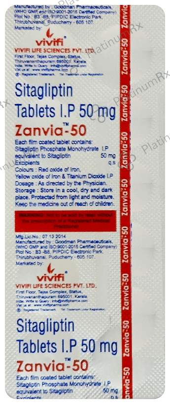 Zanvia 50 Tablet