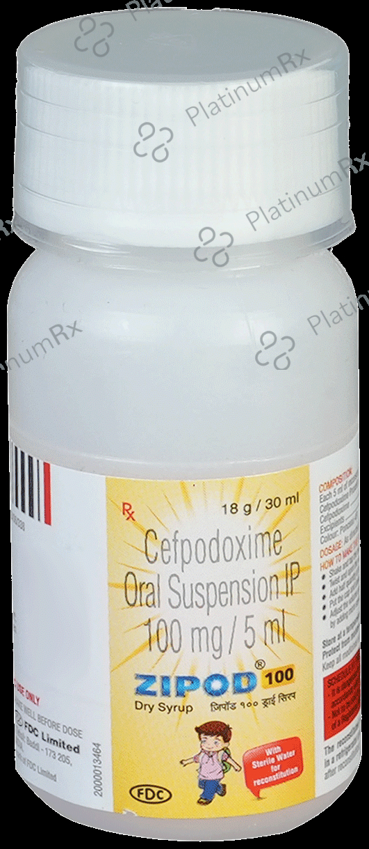 Zipod 100mg Dry Syrup 30ml