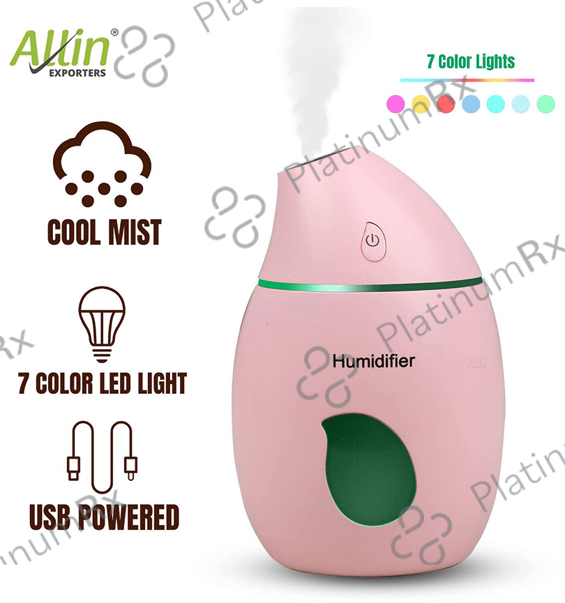 Allin Exporters Mango Design EXUMHL1 USB Mini Ultrasonic Humidifier (160ml Tank)