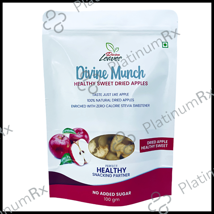 Divine Leaves Divine Munch Dried Apple Healthy Sweet
