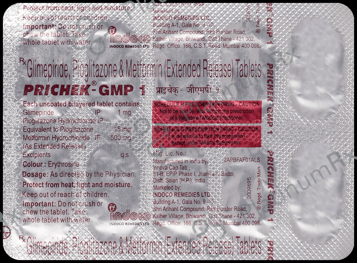 Prichek-GMP 1 Tablet ER 10 Tablet ER