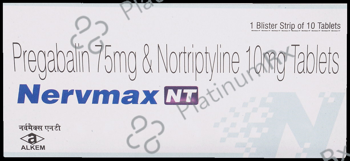Nervmax NT 75mg/10mg Tablet