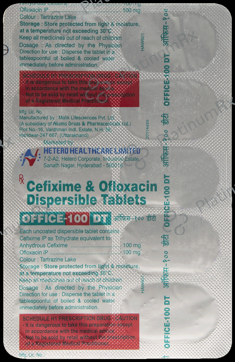 Office 100 mg/100 mg Tablet