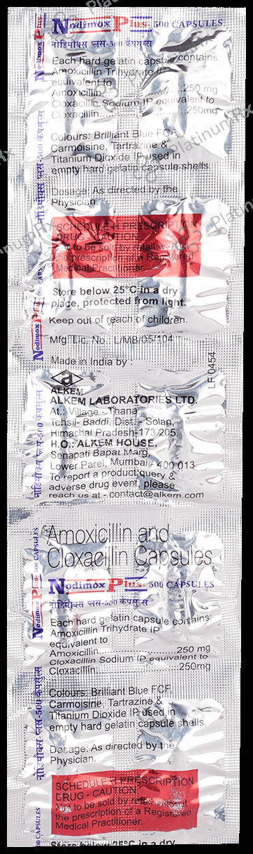 Nodimox Plus 500mg Capsule 10s