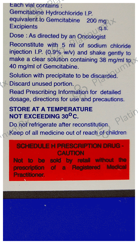 Gemitrate 200mg Injection