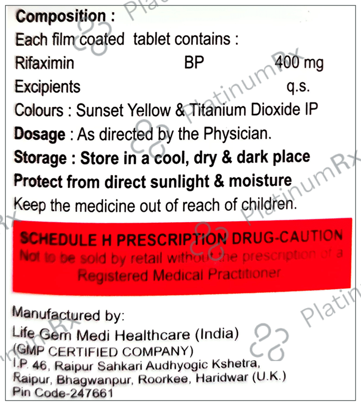 Rifanon 400 Tablet