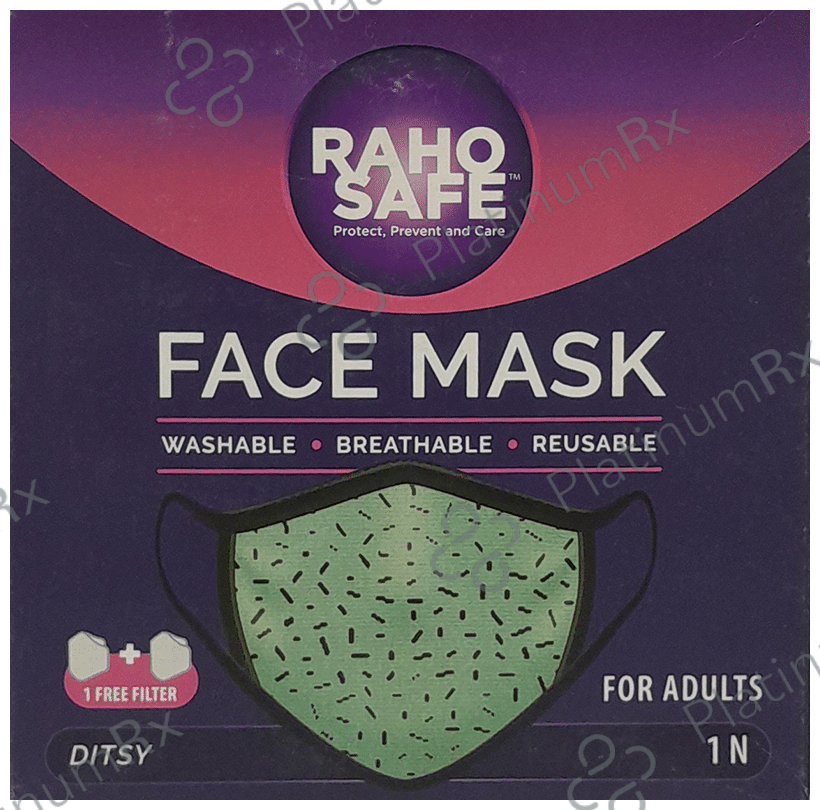 Raho Safe Mask For Adult Ditsy