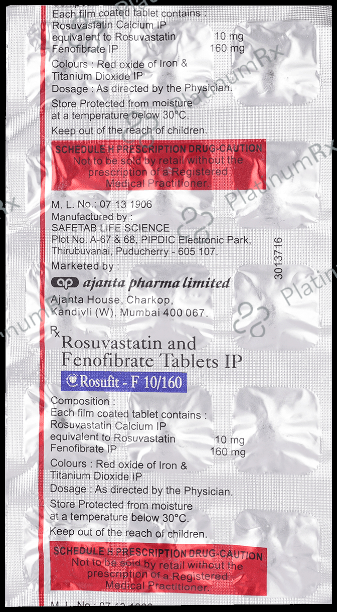 Rosufit F 10/160mg Tablet 15s