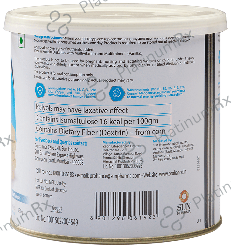 Prohance D Diskettes Vanilla 250gm