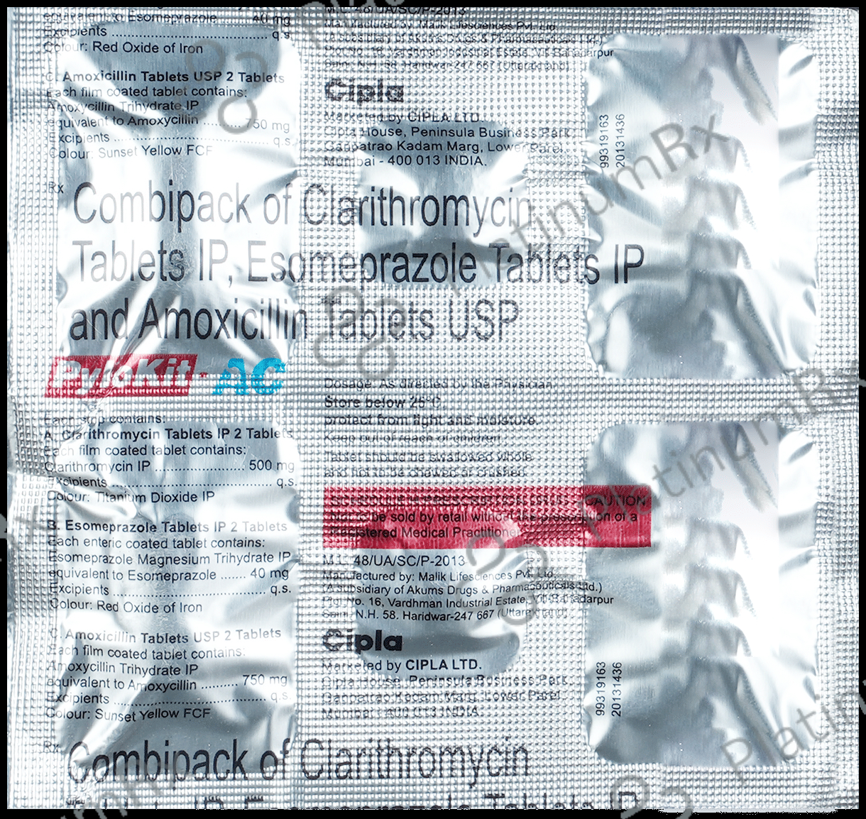 Pylokit-AC Kit 6 tablets
