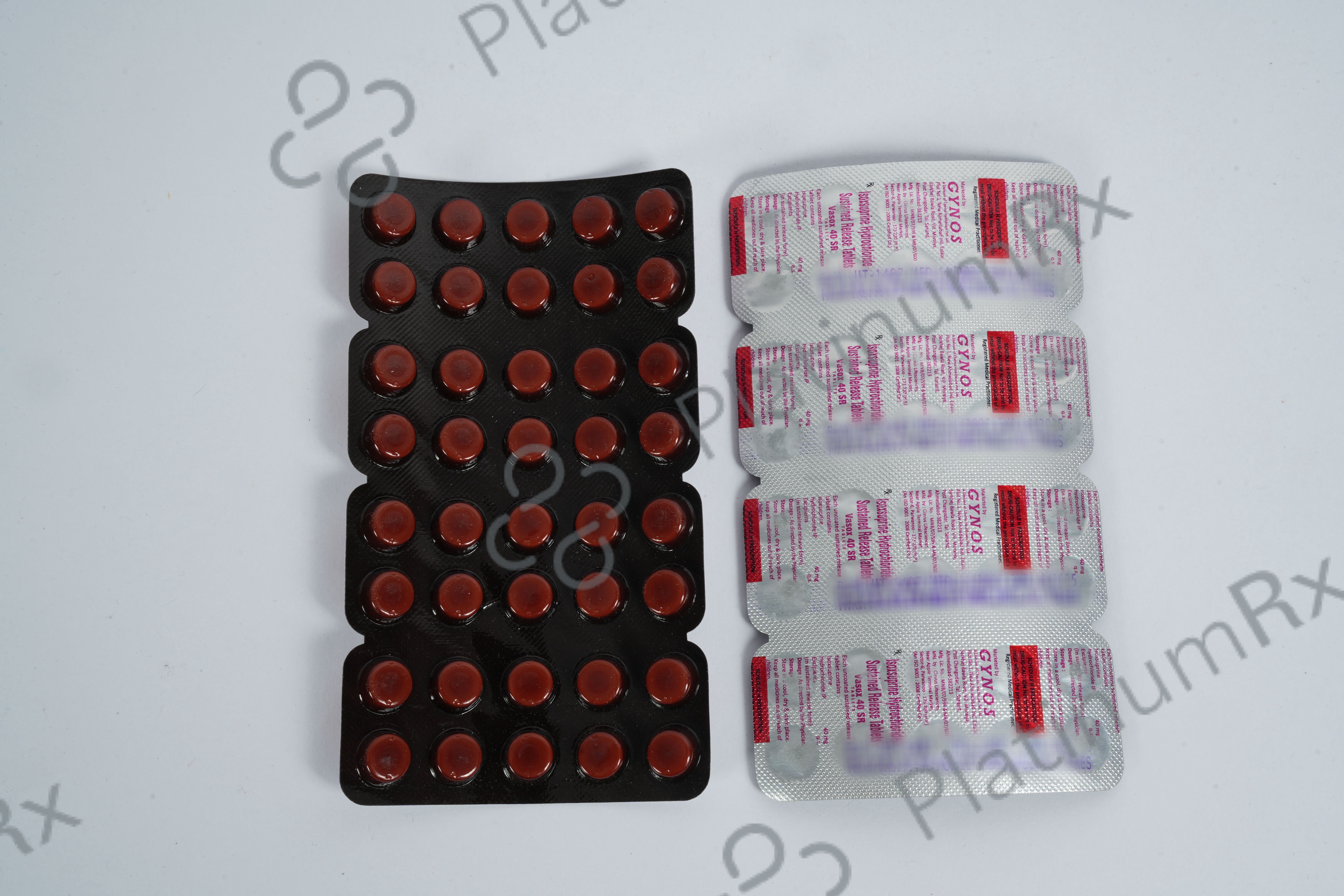 Vasox 40mg Tablet SR 10s