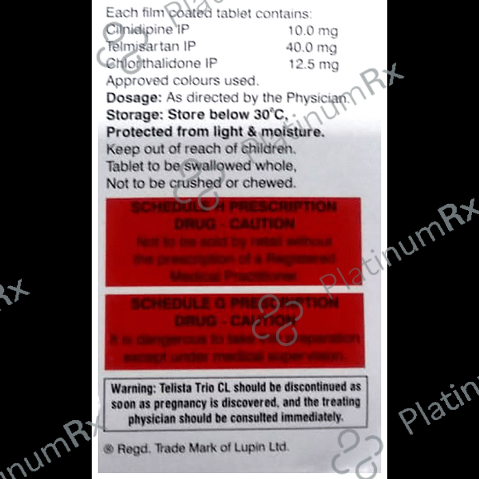 Telista Trio CL 12.5/10/40mg Tablet 15s