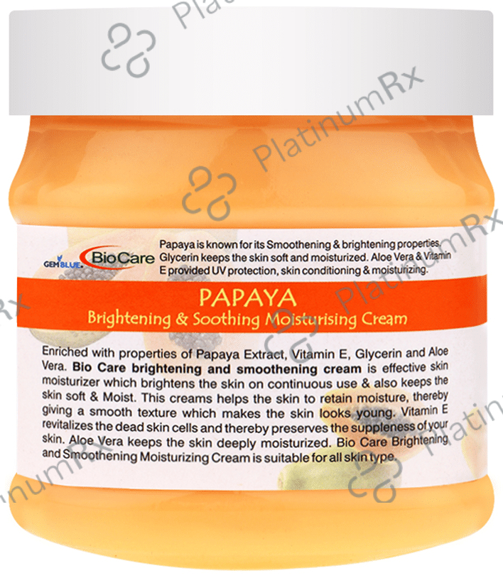Gemblue Biocare Papaya Brightening and Soothing Moisturising Cream