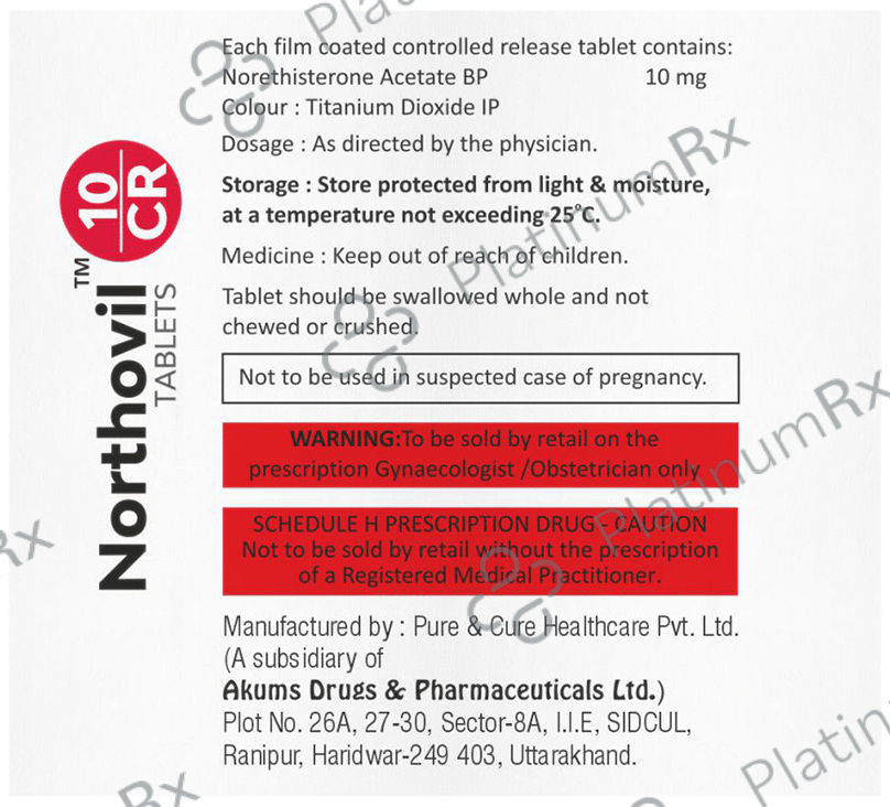 Northovil 10mg Tablet CR