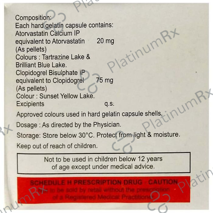 Atorfit CV 20 Capsule 10 Capsule