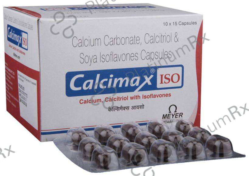 Calcimax Iso 500mg/0.25mcg/100mg Capsule 15s