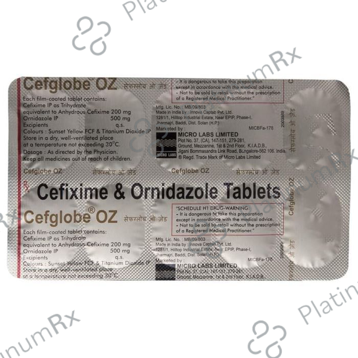 Cefglobe OZ Tablet