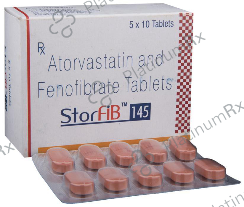 Storfib 10/145mg Tablet 10s