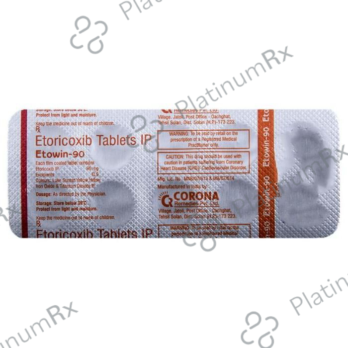 Etowin 90mg Tablet 10s