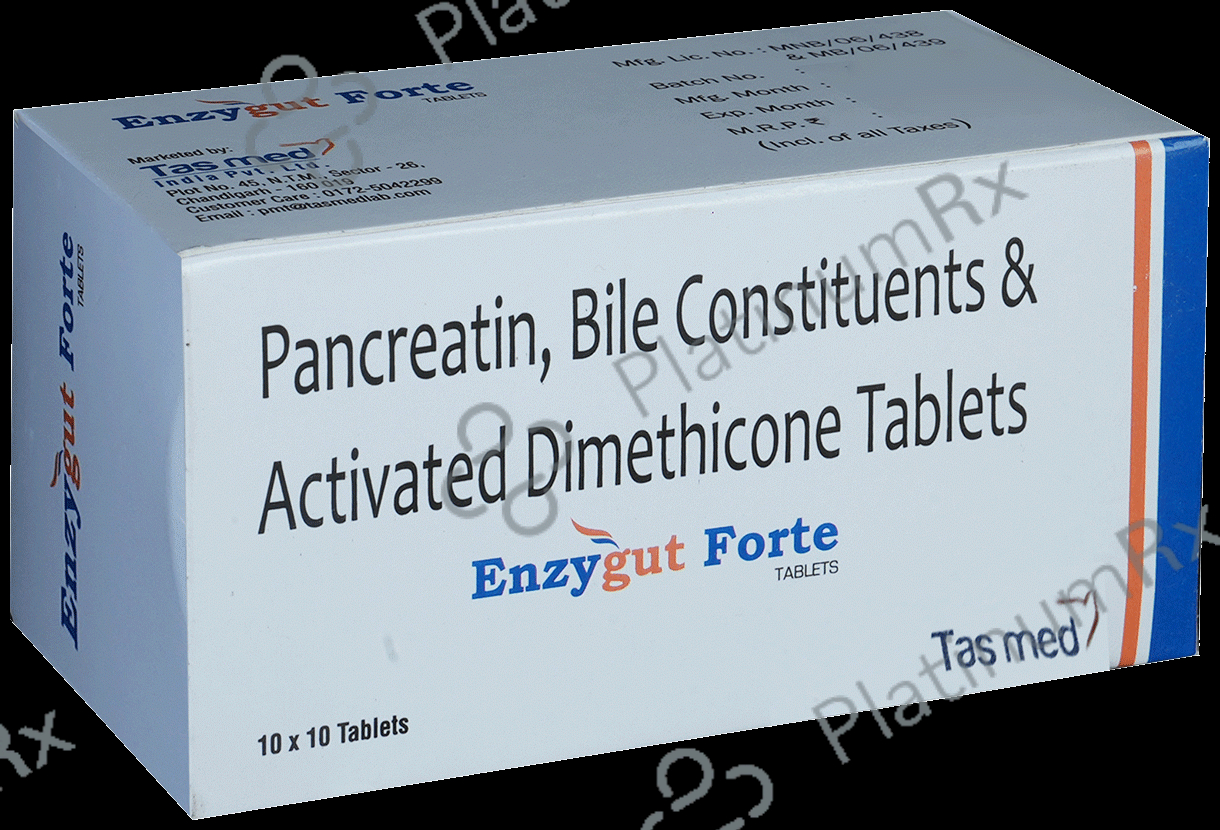 Enzygut Forte 192mg/25mg/40mg Tablet