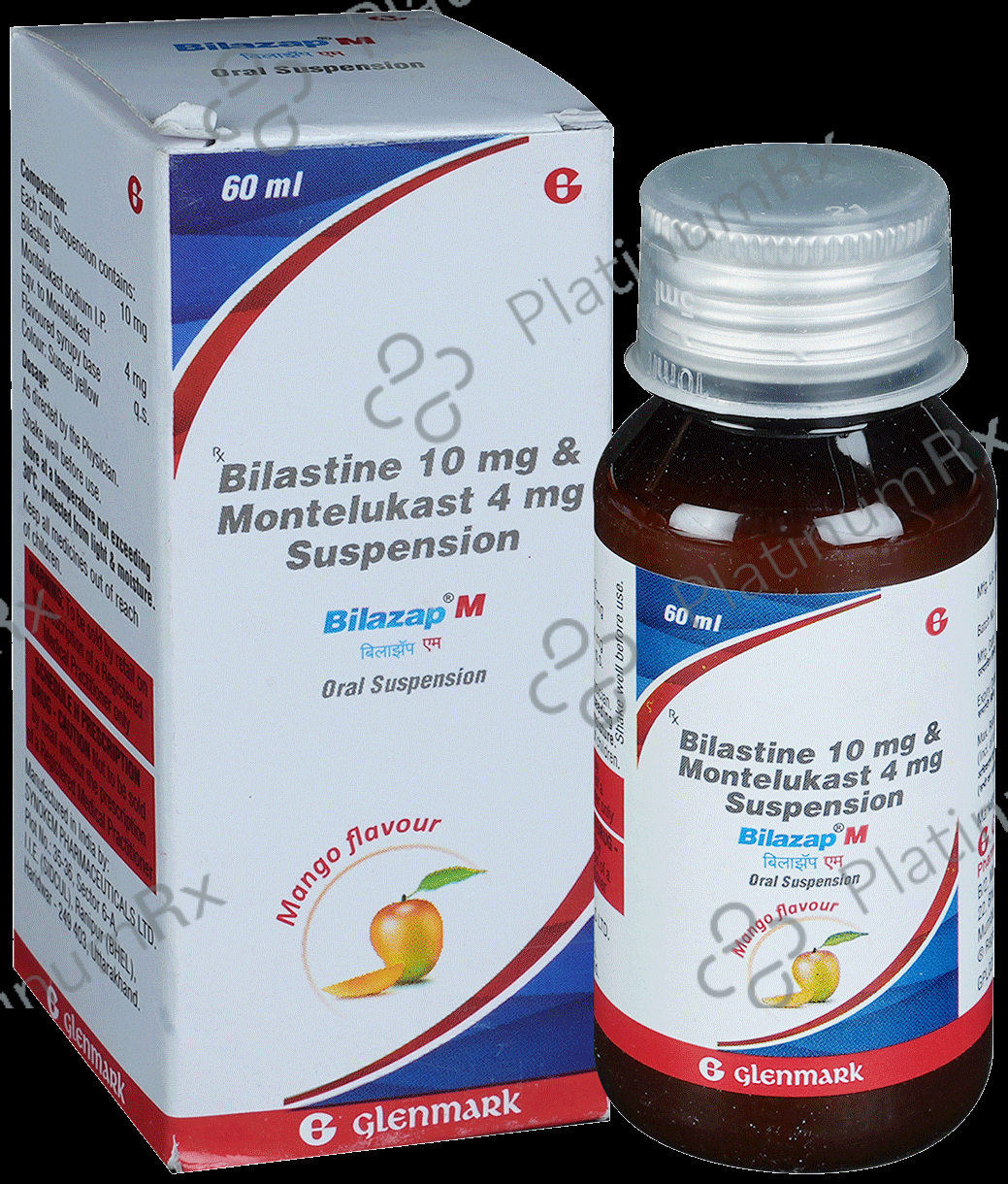 Bilazap M Mango 10/4mg Oral Suspension 60ml