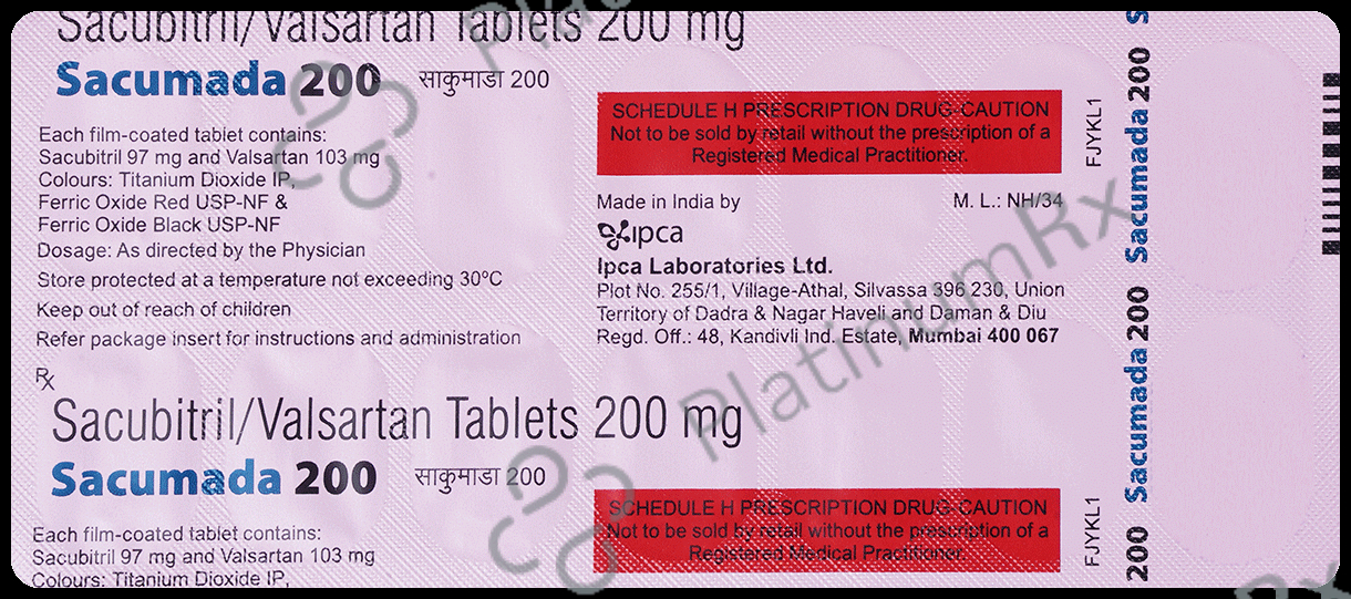 Sacumada 200mg Tablet 14s