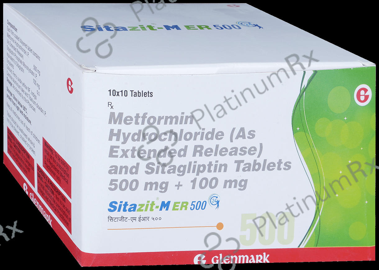 Sitazit M ER 500/100mg Tablet 10s
