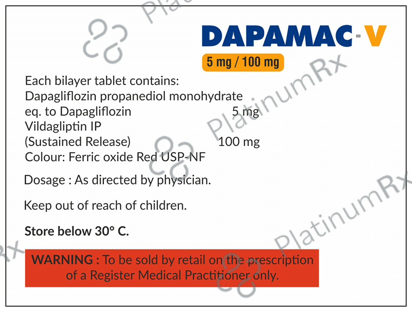 Dapamac-V 5mg/100mg Tablet SR