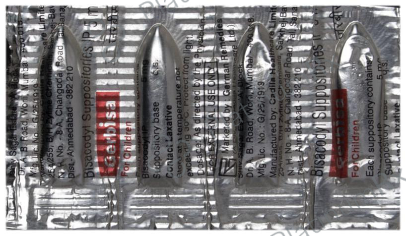 Gerbisa 10mg Suppository 5s