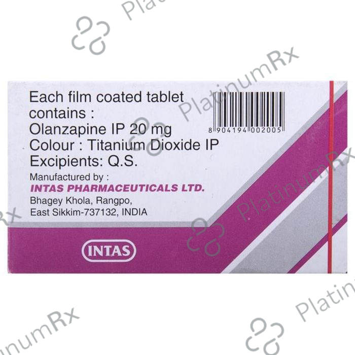 Oliza 20mg Tablet 10s