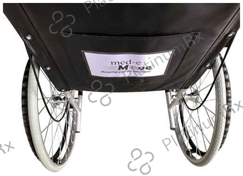 Med-E-Move Basic Foldable Wheel Chair Premium with Seat Belt and Dual Break