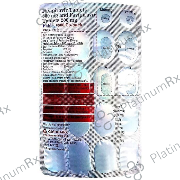 Fabiflu 800 Co-Pack Tablet