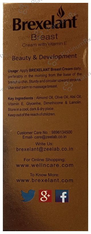 Brexelant Cream with Vitamin E (60gm Each) 3 Tubes