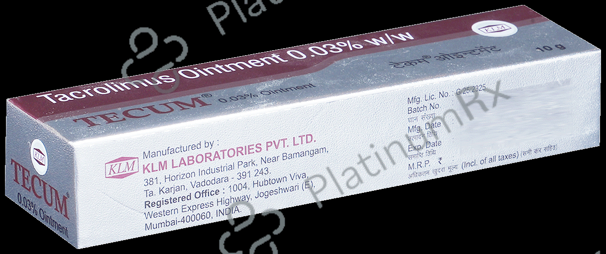 Tecum 0.03% Ointment 10gm