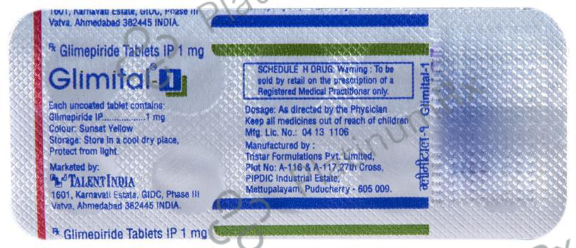 Glimital 1 Tablet