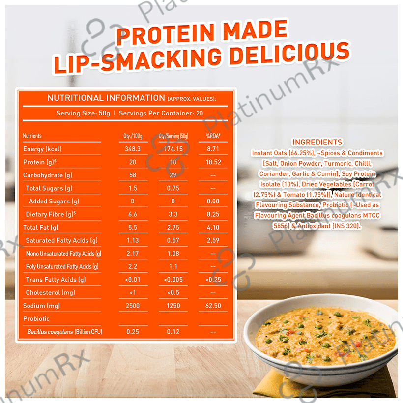 MuscleBlaze High Protein Oats Masala Max