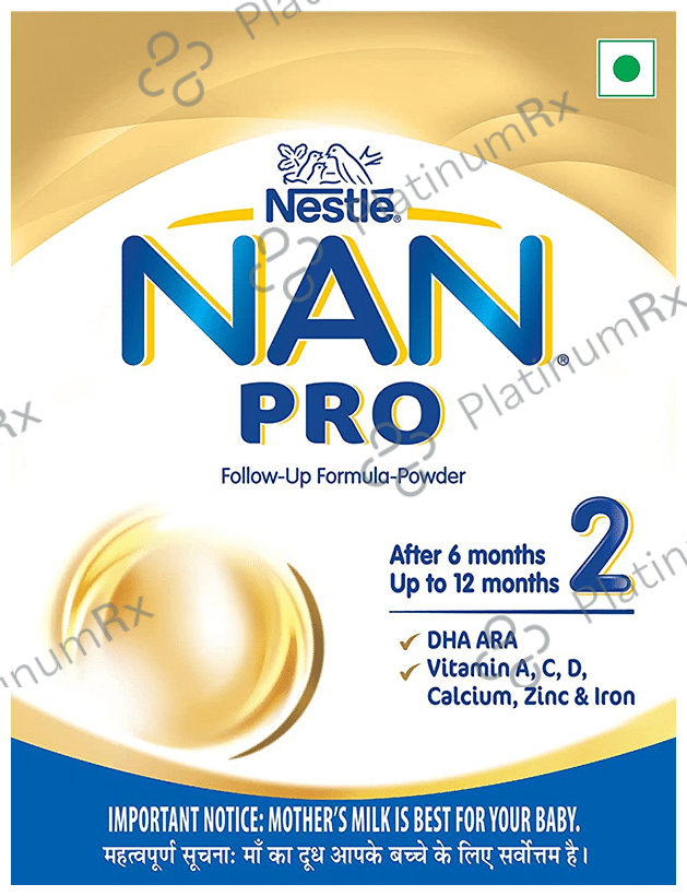 Nestle Nan Pro 2 Follow-UP Formula - With DHA, ARA, Vitamins, Calcium, Zinc & Iron - Powder Refill