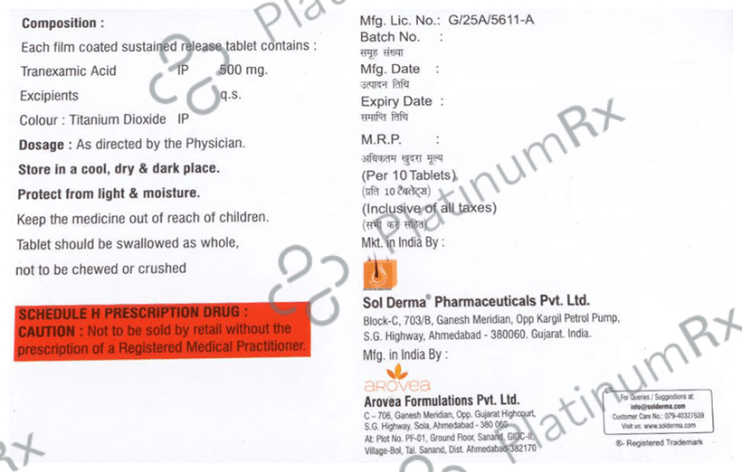 Texlite SR 500mg Tablet