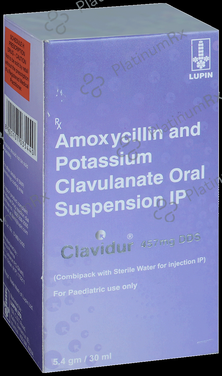 Clavidur 457mg DDS Oral Suspension