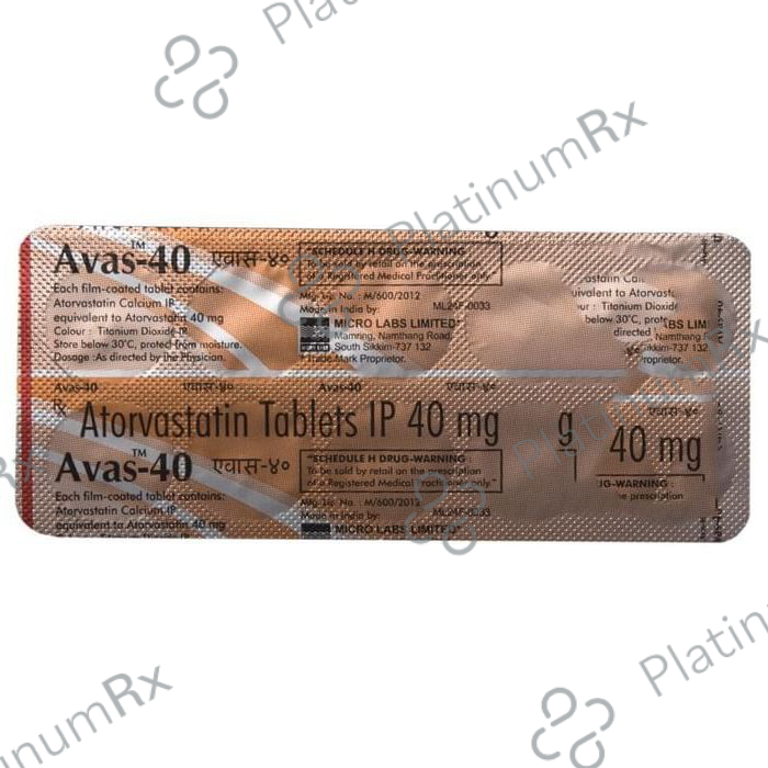 Avas 40mg Tablet 10s