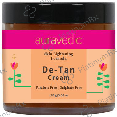 Auravedic Skin Lightening Formula De-Tan Cream