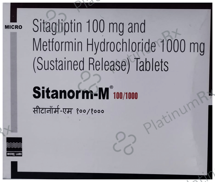 Sitanorm M 100/1000mg Tablet ER 15s