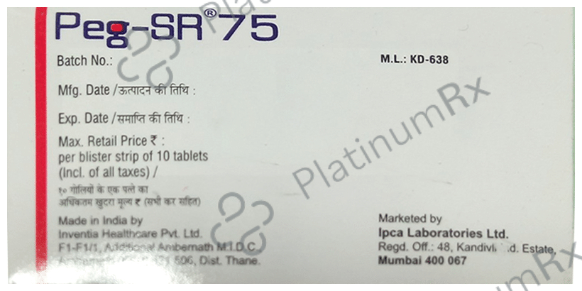 Peg -SR 75 Tablet