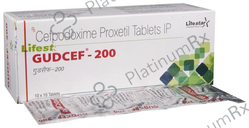 Gudcef 200mg Tablet 10s