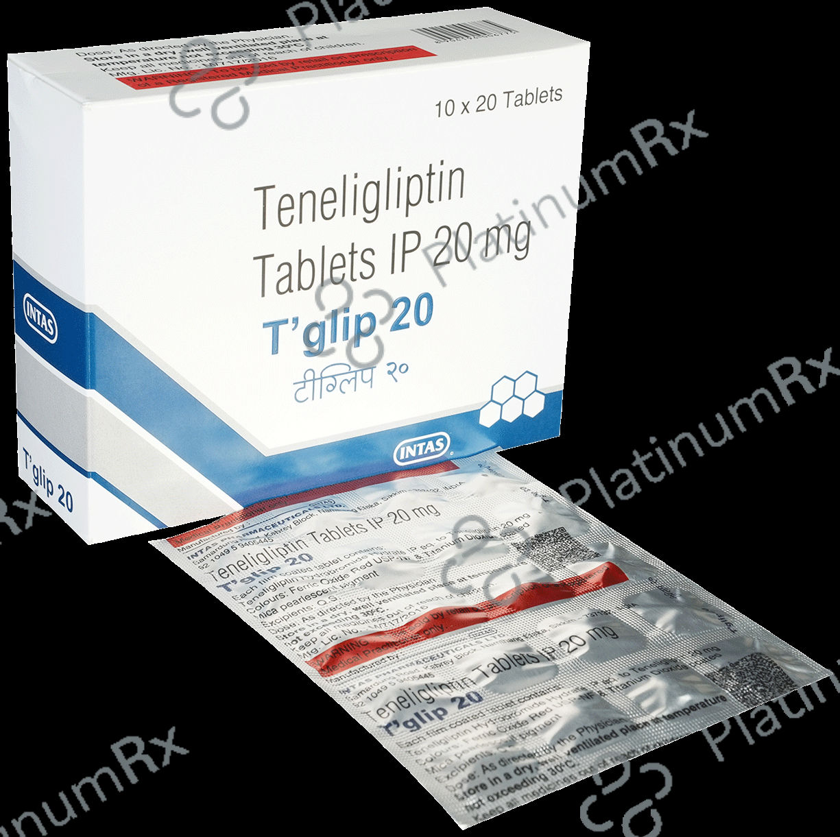 T Glip 20mg Tablet 20s