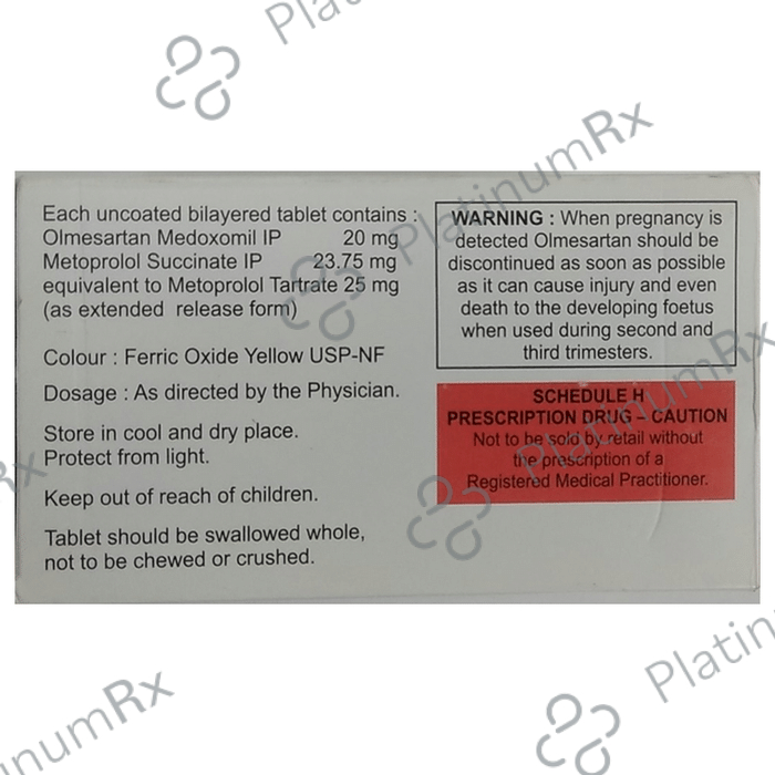 Olmesar M 25 23.75/20mg Tablet ER 15s