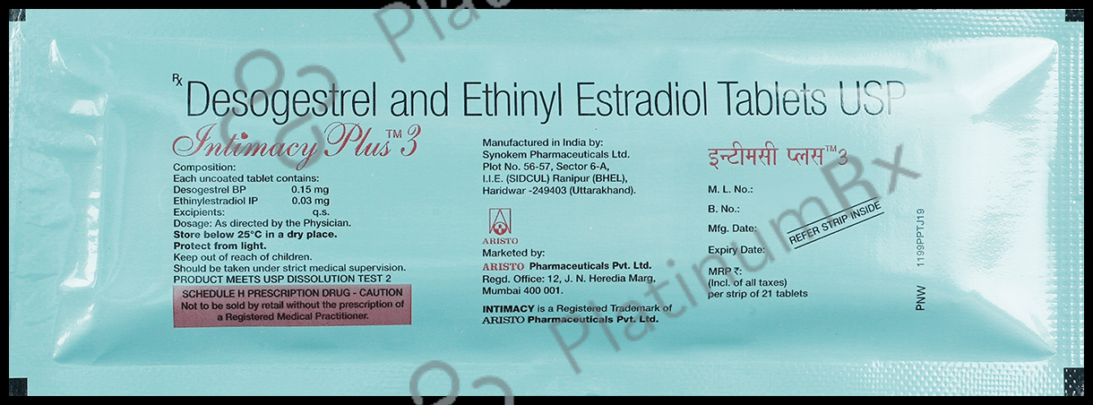 Intimacy Plus 0.03/0.15mg Tablet 21s