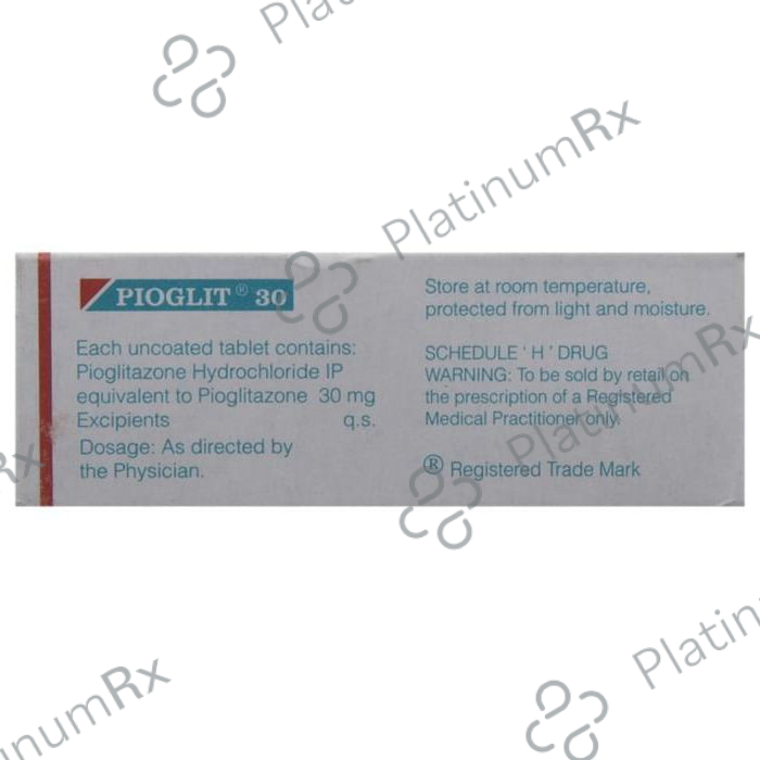 Pioglit 30mg Tablet 10s
