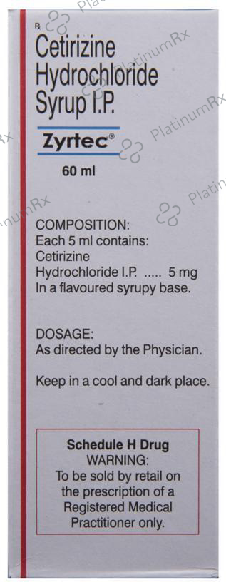 Zyrtec 5mg Syrup 60ml