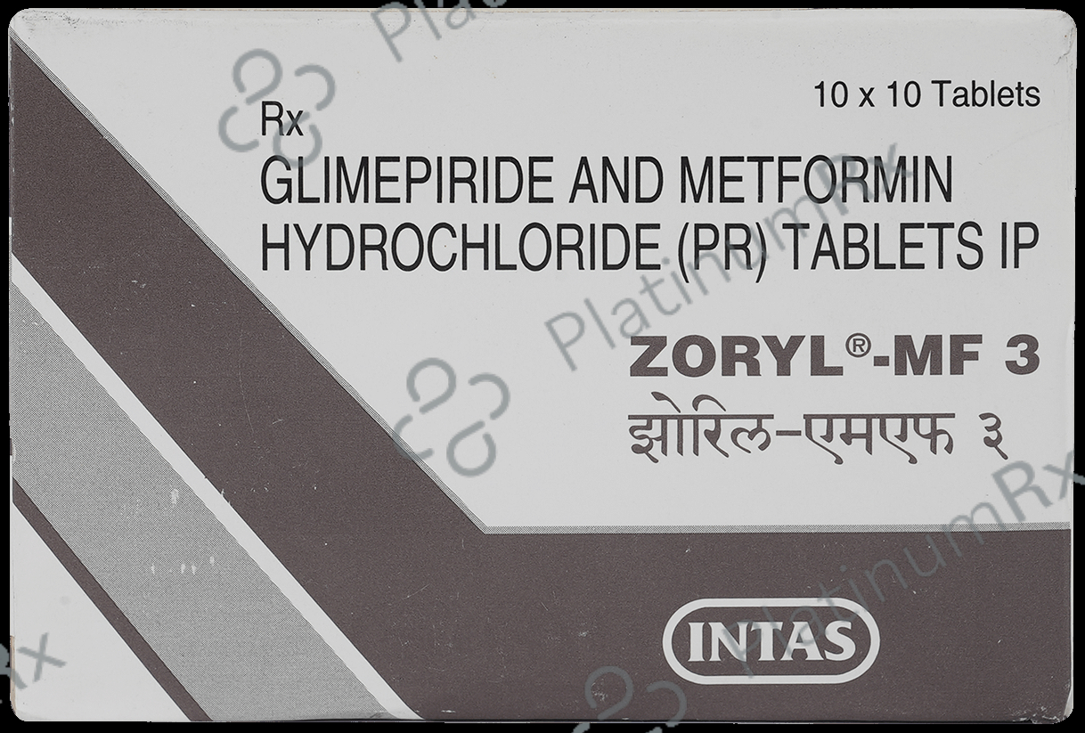 Zoryl MF 3/850mg Tablet 10s